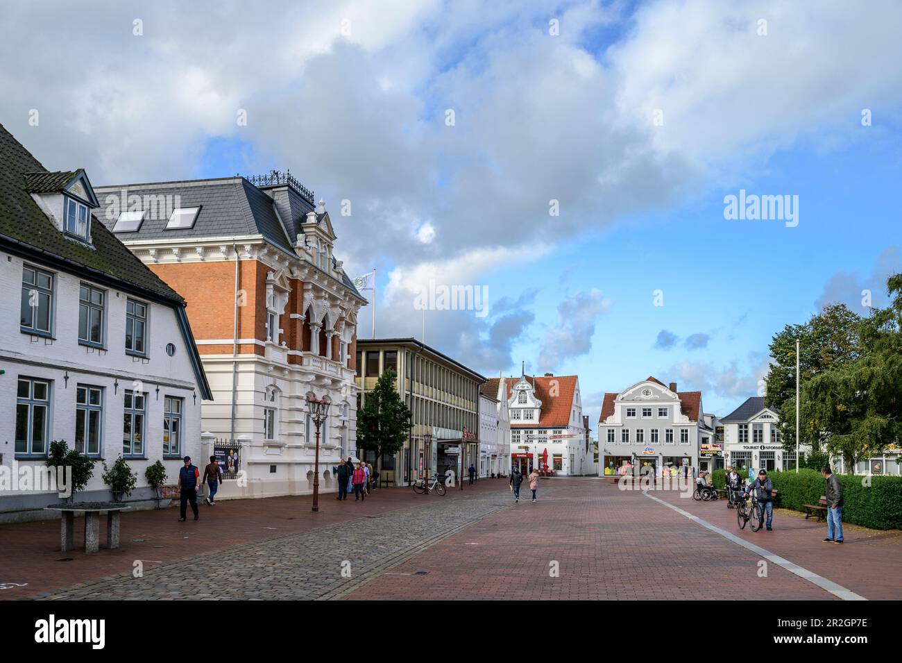 Heide Market Square, Heide, Dithmarschen, Nordseeküste, Schleswig Holstein, Deutschland, Europa Stockfoto