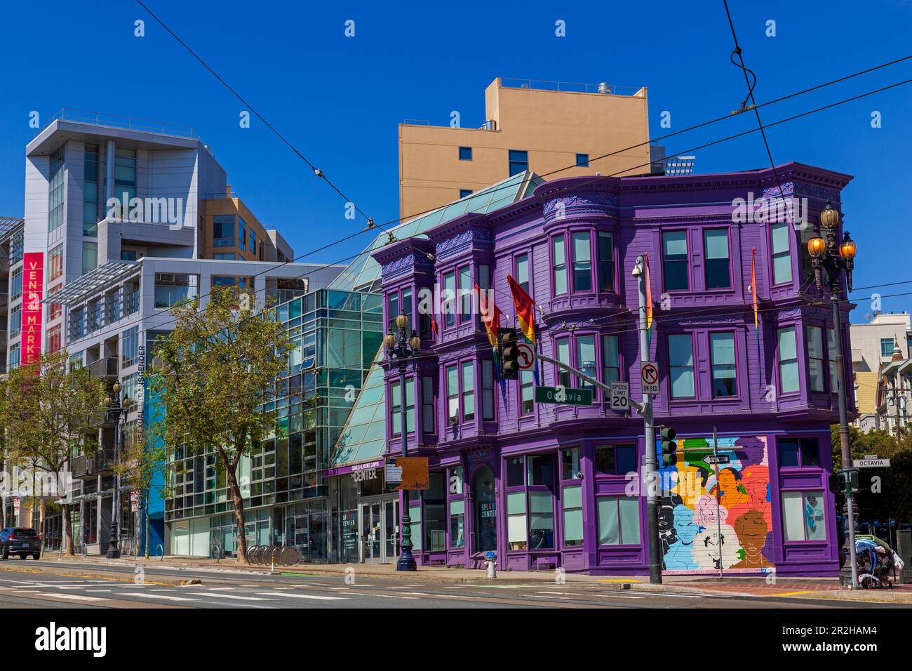 Market Street, Fillmore District, San Francisco, Kalifornien, USA Stockfoto