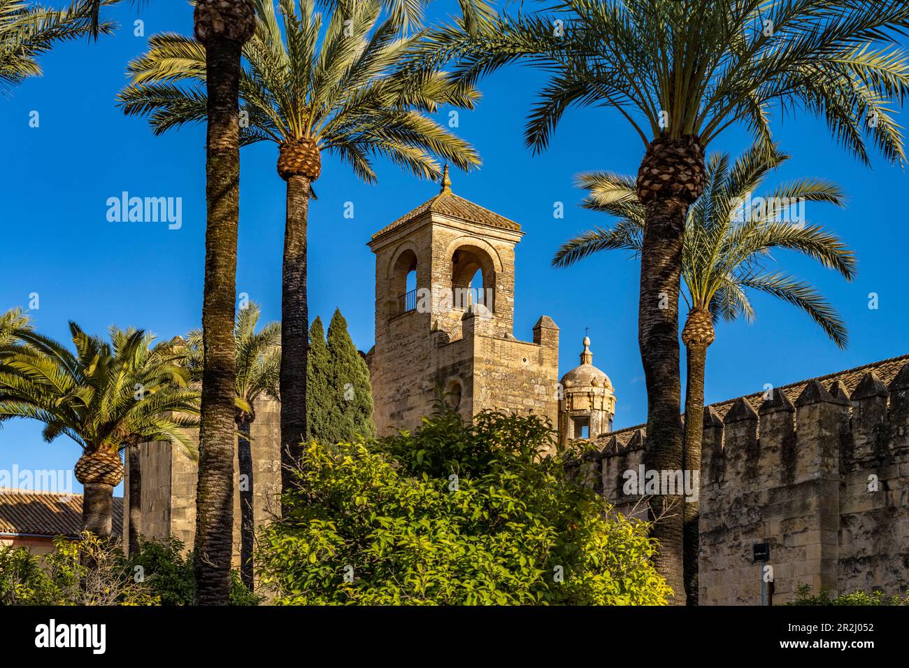 Das Alcazar de los Reyes Cristianos in Cordoba, Andalusien, Spanien Stockfoto