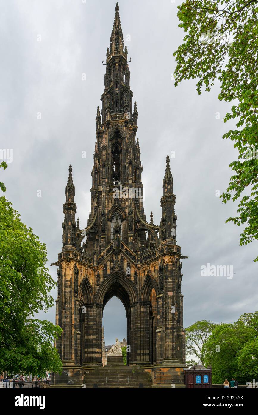 Scott Monument, Princes Street Gardens Edinburgh, Schottland, Großbritannien, Europa Stockfoto