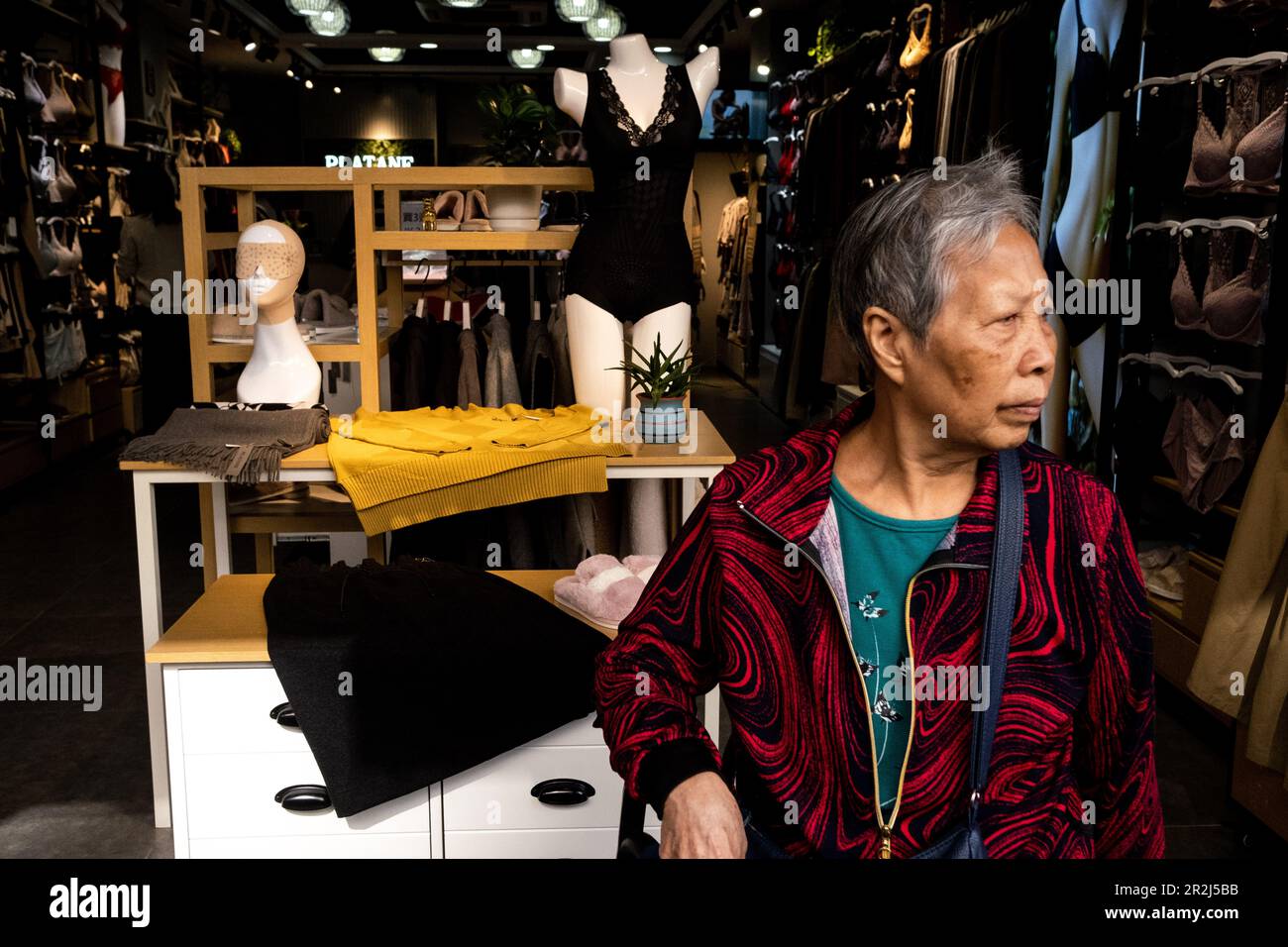Dokumentarfotografie im Alltag in Hongkong Stockfoto