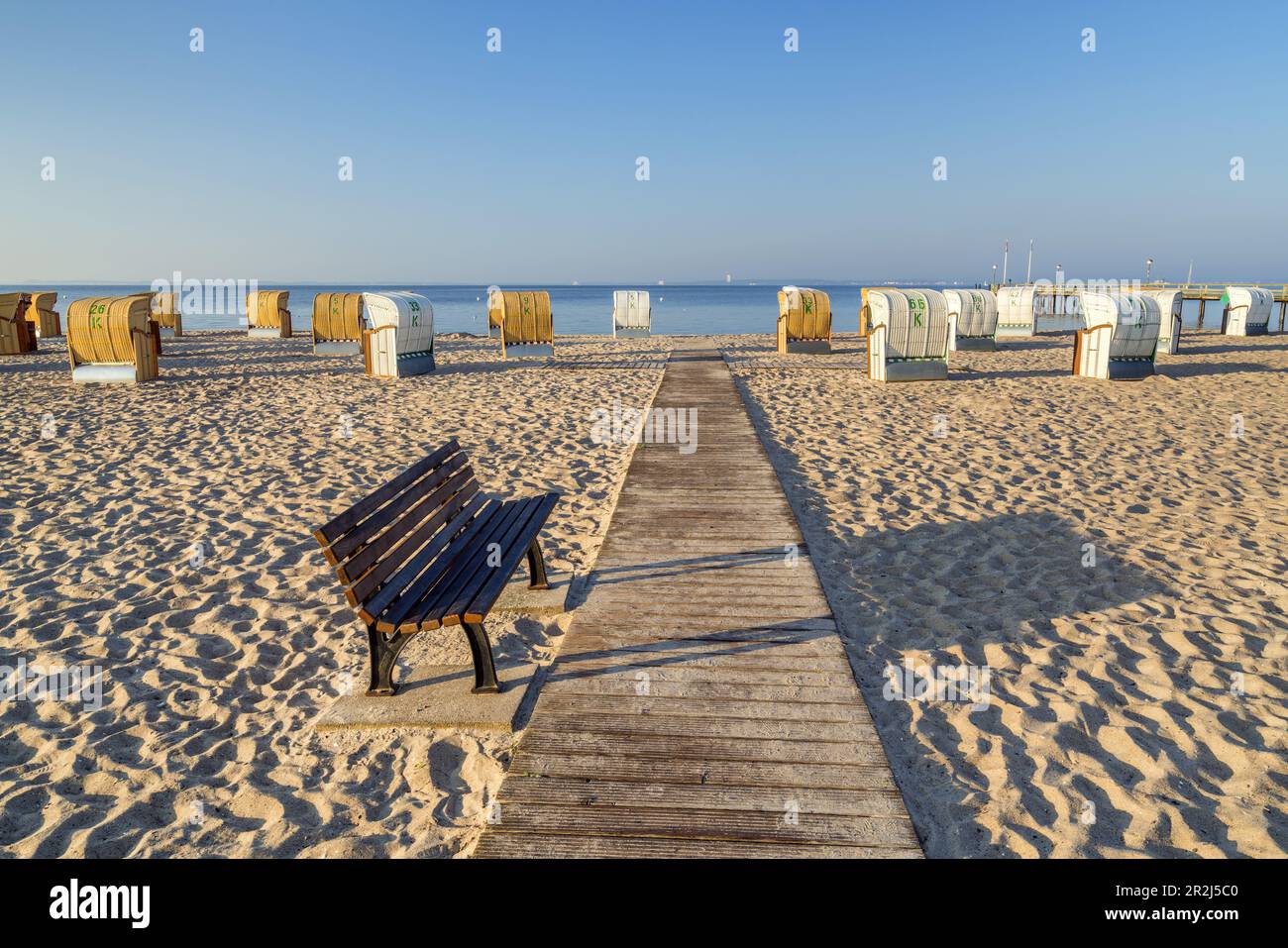 Pelzerhaken Beach, Neustadt in Holstein, Schleswig-Holstein, Deutschland Stockfoto