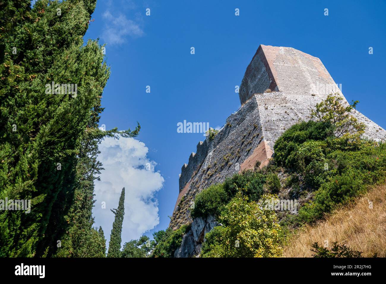 Rocca d'Orcia ( Rocca di Tentennano), Castiglione d'Orcia, Val d'Orcia, Provinz Siena, Toskana, Italien, Europa Stockfoto
