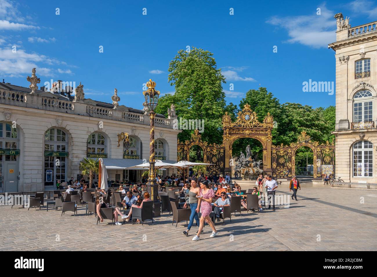 Place Stanislas in Nancy, Lothringen, Moselle, Meurthe-et-Moselle Grand Est, Elsass-Champagne-Ardenne-Lothringen, Frankreich Stockfoto