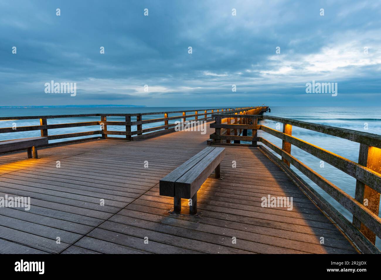Pier, Badeort Binz, Insel Rügen, Mecklenburg-Vorpommern, Deutschland, Europa Stockfoto