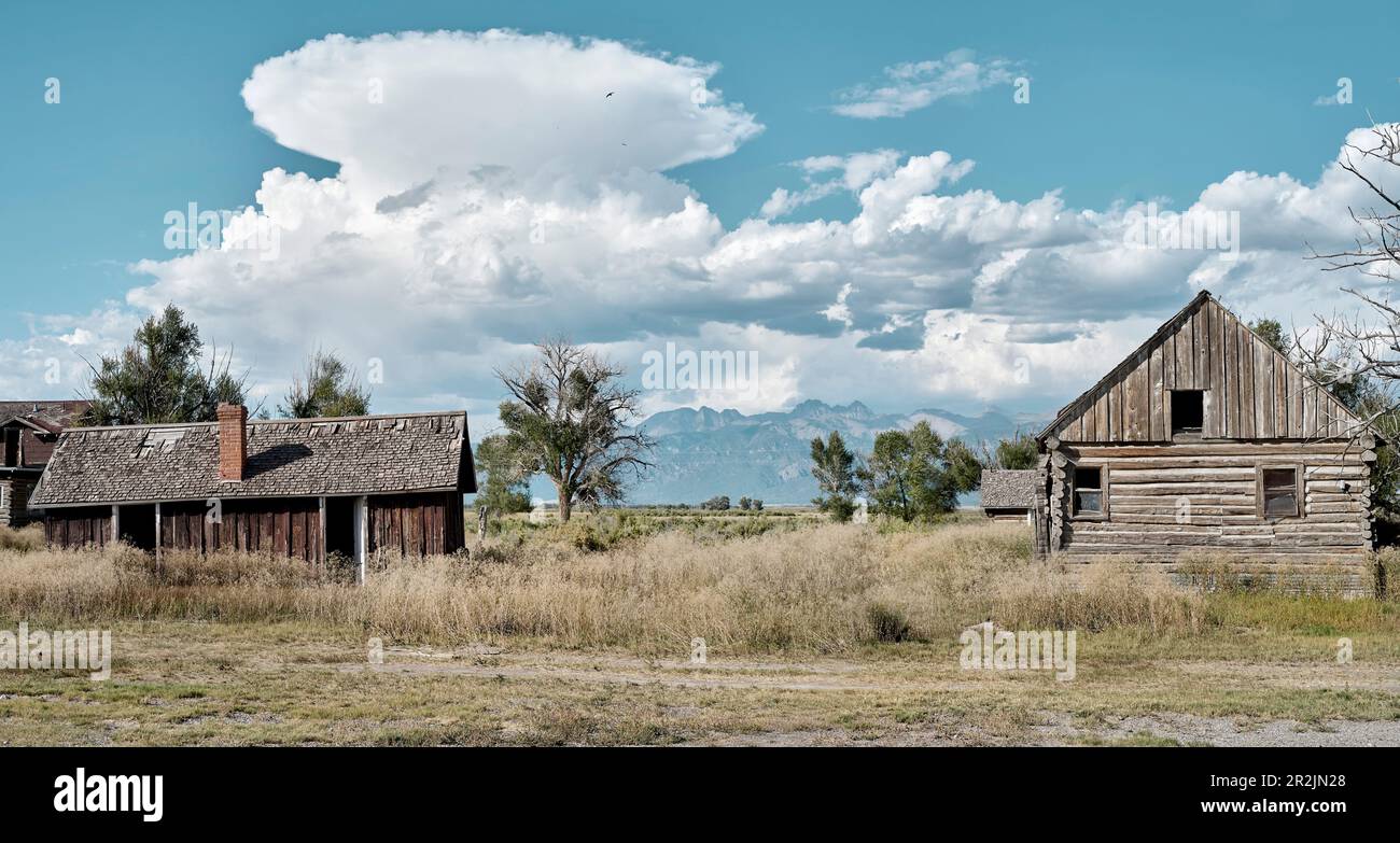 Ländliche verlassene Barns in Süd-Colorado Stockfoto