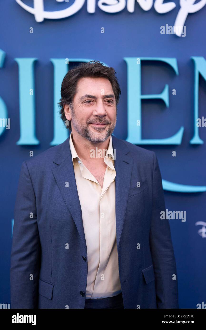 Madrid, Spanien. 19. Mai 2023. Javier Bardem besucht am 19. Mai 2023 in Madrid, Spanien, die Premiere der kleinen Meerjungfrau bei Callao City Lights. Foto von ABACAPRESS.COM Gutschein: Abaca Press/Alamy Live News Stockfoto