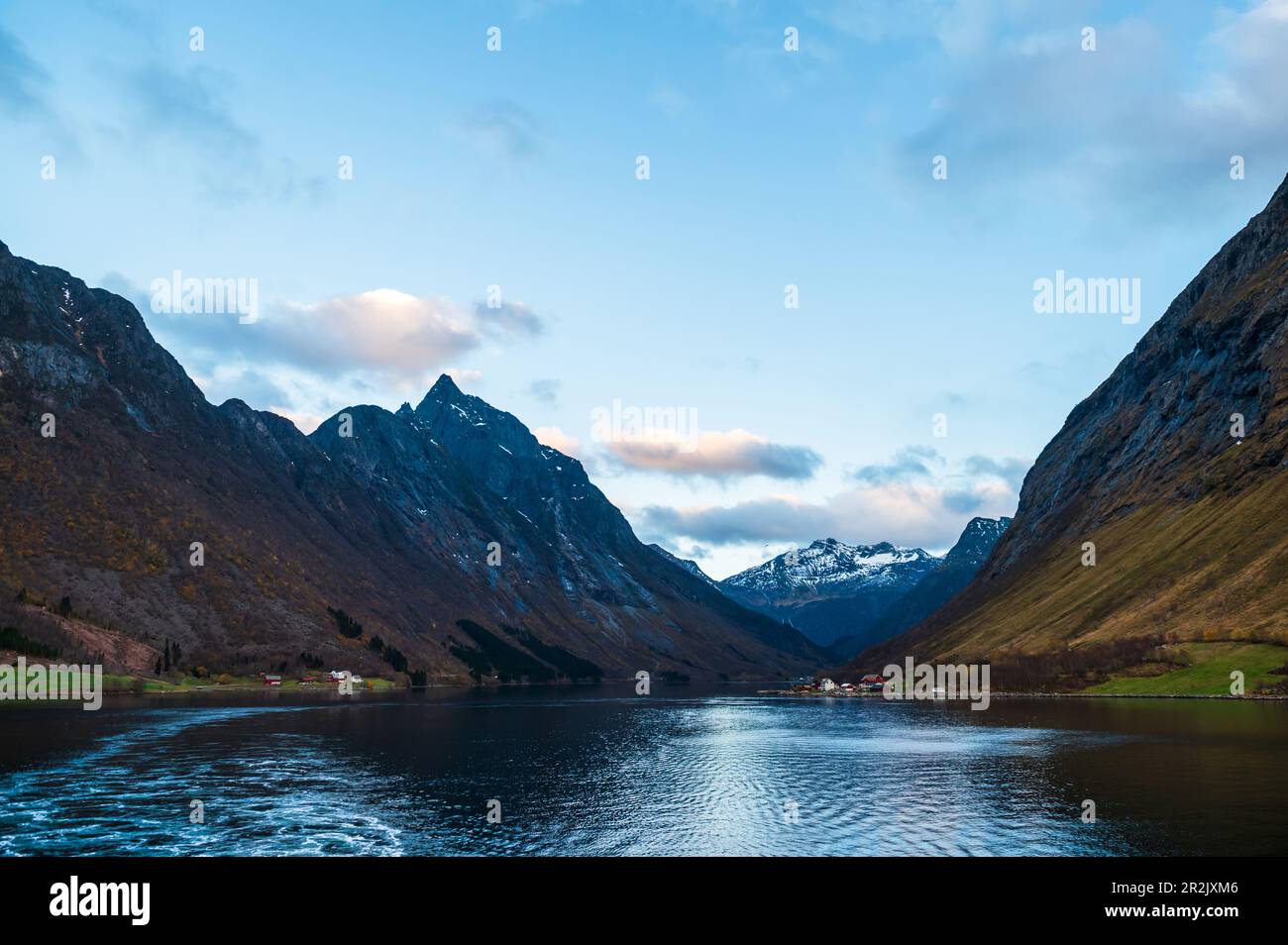 Hjoerundfjord, Moere und Romsdal, Hurtigrute, Norwegen, Europa Stockfoto