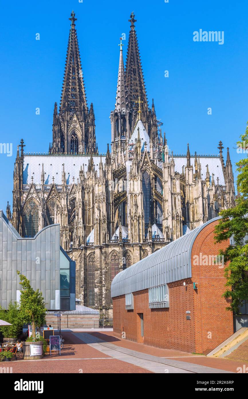 Köln; Museum Ludwig; Kölner Dom Stockfoto