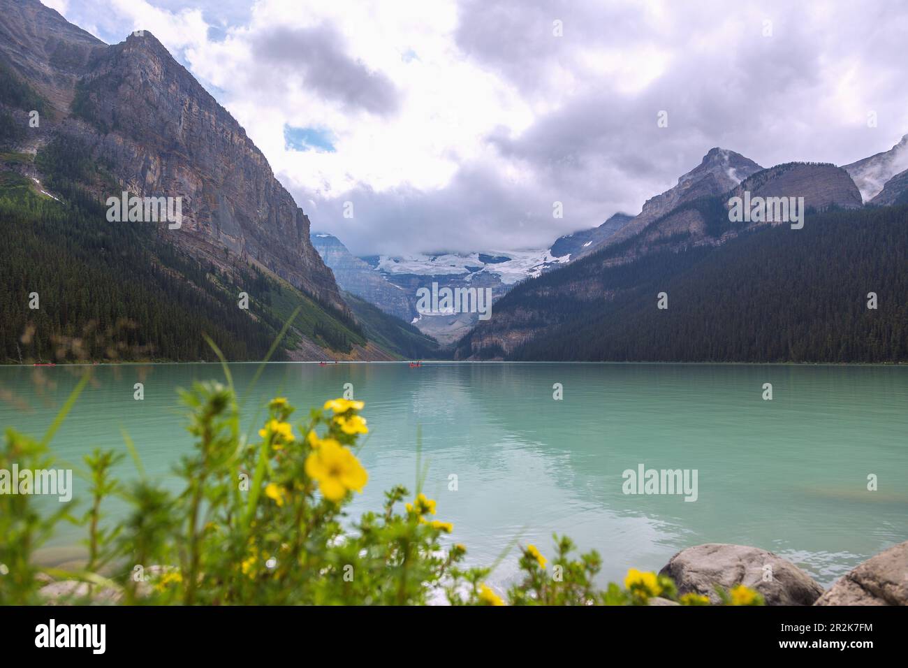 Banff Nationalpark, Moraine Lake Stockfoto