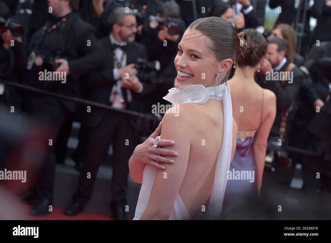 CANNES, FRANKREICH - 19. MAI: Emma Todt kommt zur Premiere des Films The Zone of Interest in Competition während der 76. Ausgabe des Filmfestivals in Cannes am Palais des Festivals in Cannes, Frankreich, am 19. Mai 2023. Kredit: dpa Picture Alliance/Alamy Live News Stockfoto