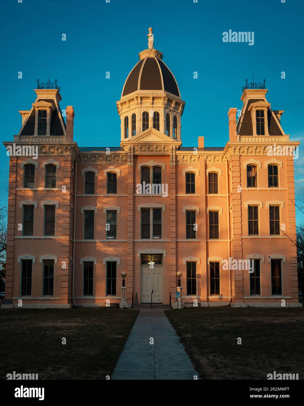 Presidio County Courthouse Architecture, Marfa, Texas Stockfoto