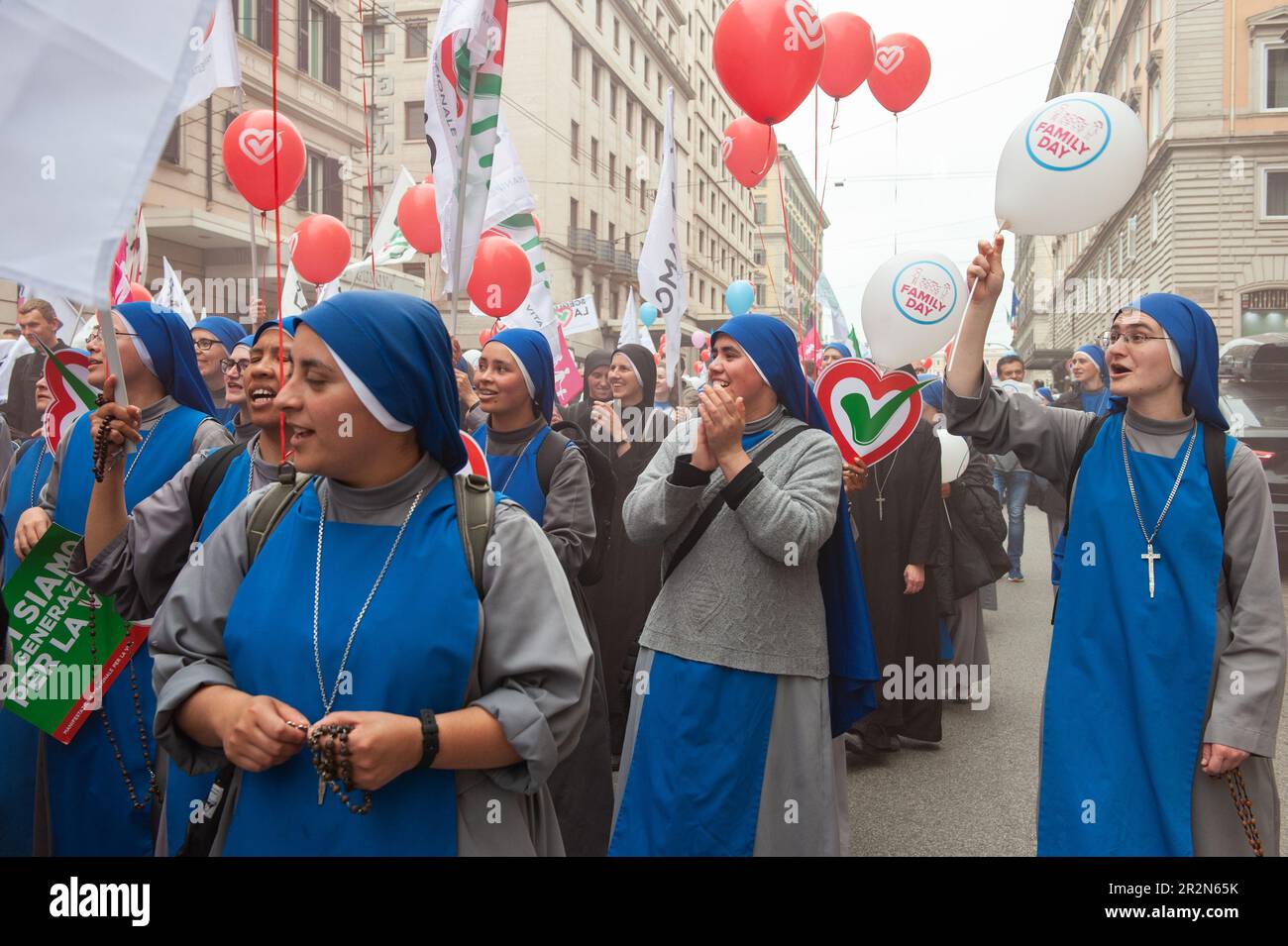 20. Mai 2023 - Rom, Italien: Pro Life Organisationen versammelten sich auf den Straßen, um gegen Abtreibung und Eutanasie zu protestieren. © Andrea Sabbadini Stockfoto