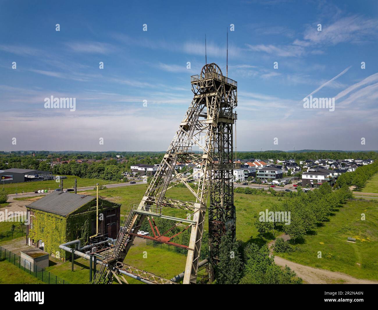 Ehemaliges Kohlebergwerk in Nordrhein-Westfalen Stockfoto