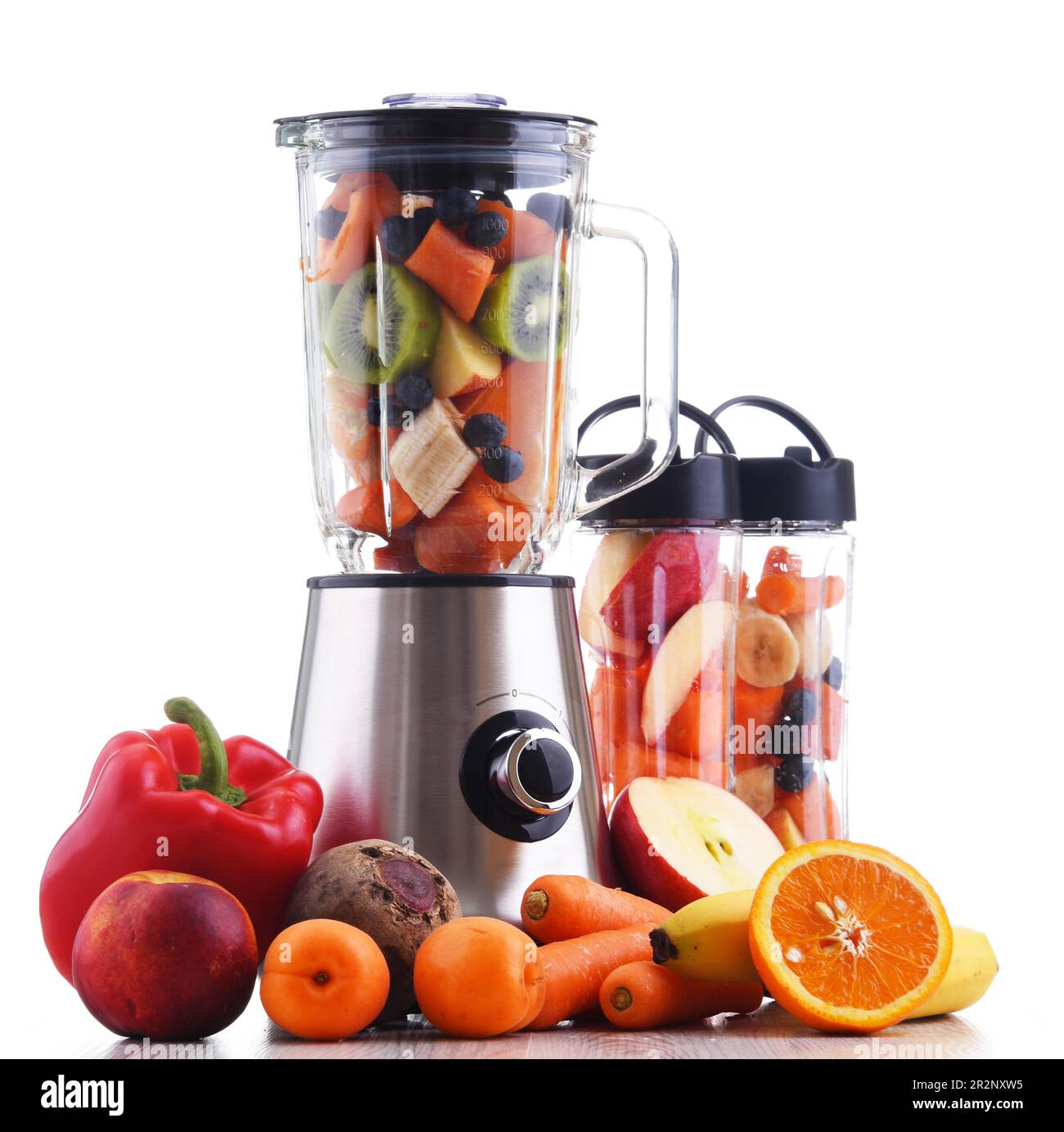 Mixer für Schütteln, Smoothies, Lebensmittelvorbereitung und Frozen Blending Stockfoto