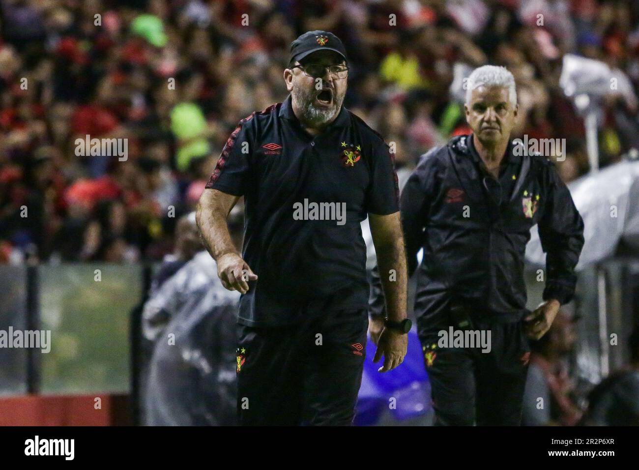 PE - RECIFE - 05/20/2023 - BRASILEIRO B 2023, SPORT X BOTAFOGO-SP - Sporttrainer Enderson Moreira während eines Spiels gegen Botafogo-SP im Ilha do Retiro Stadion für die BRAZILEIRO B 2023 Meisterschaft. Foto: Rafael Vieira/AGIF/Sipa USA Stockfoto