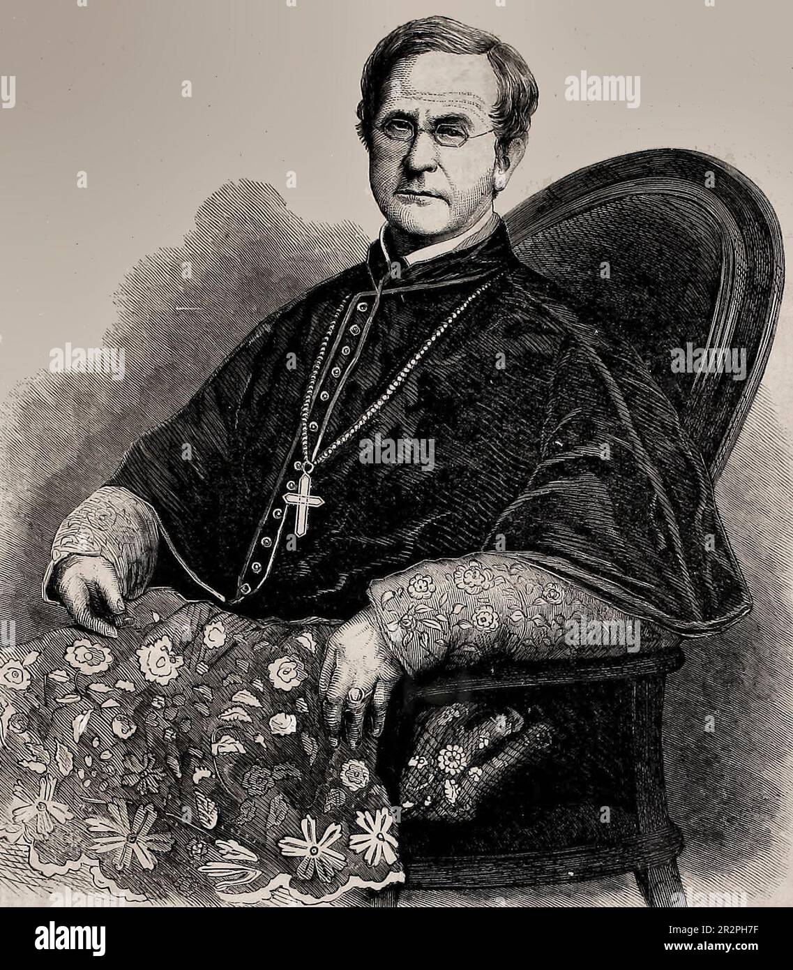 Reverend James F. Wood, römisch-katholischer Bischof von Philadelphia, 1864 Stockfoto