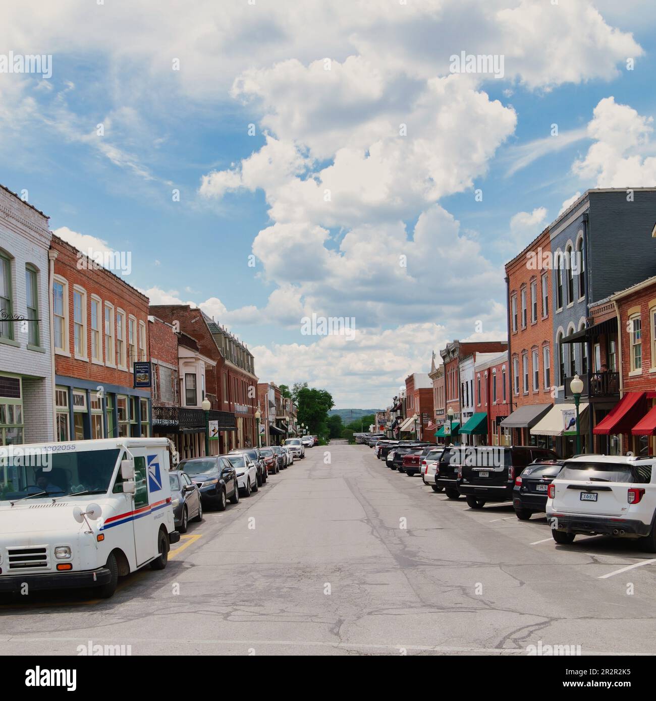 Weston, Missouri 18. Mai 2023 Downtown Main Street in Weston, MO