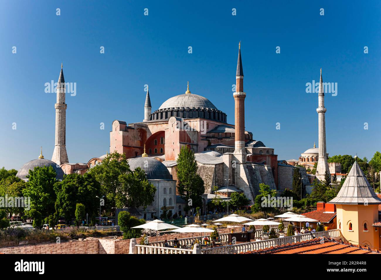 Hagia Sophia (Aya sofia), Sultan Ahmet Gegend, historische Gegenden von Istanbul, Sultanahmet Platz, Istanbul, Türkei Stockfoto