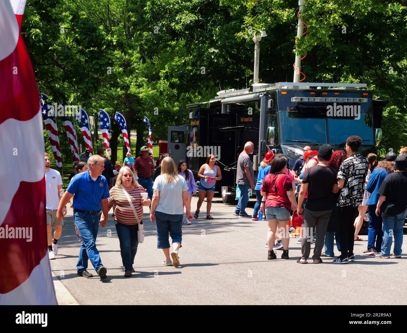Merriam, Kansas 20. Mai 2023 Turkey Creek Festival im Antioch Park Stockfotografie Alamy
