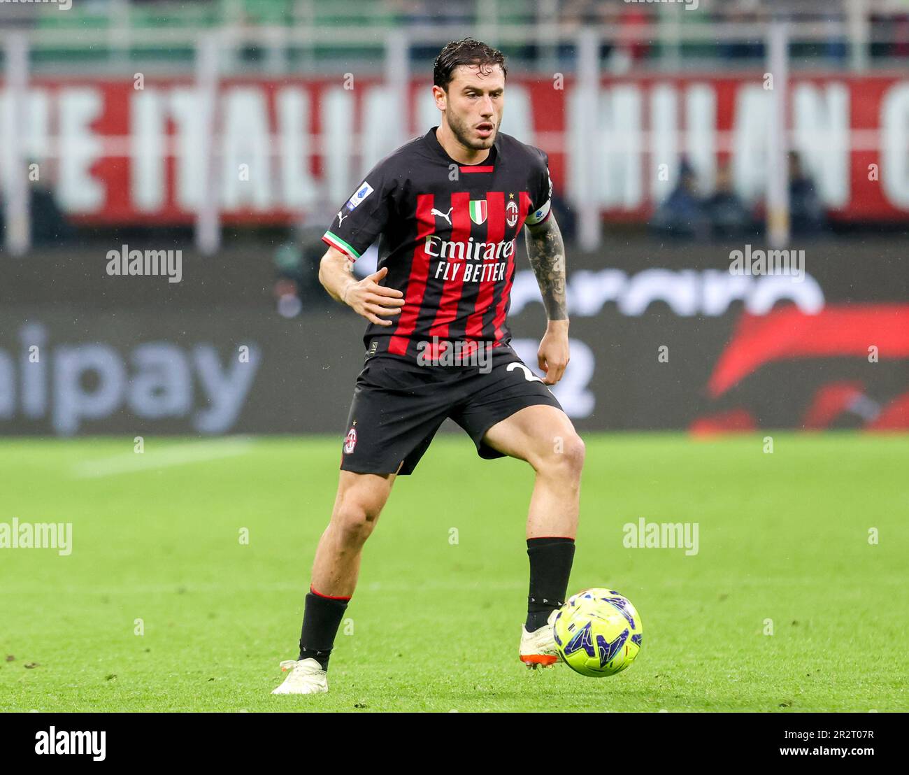 Mailand, Italien. 20. Mai 2023. Mailand Mai 20 2023 Stadio G Meazza Italienische Meisterschaftsserie A Tim 2022/23 AC Mailand - UC Sampdoria auf dem Foto : Davide Calabria Ph Antonio Saia Kredit: Kines Milano/Alamy Live News Stockfoto