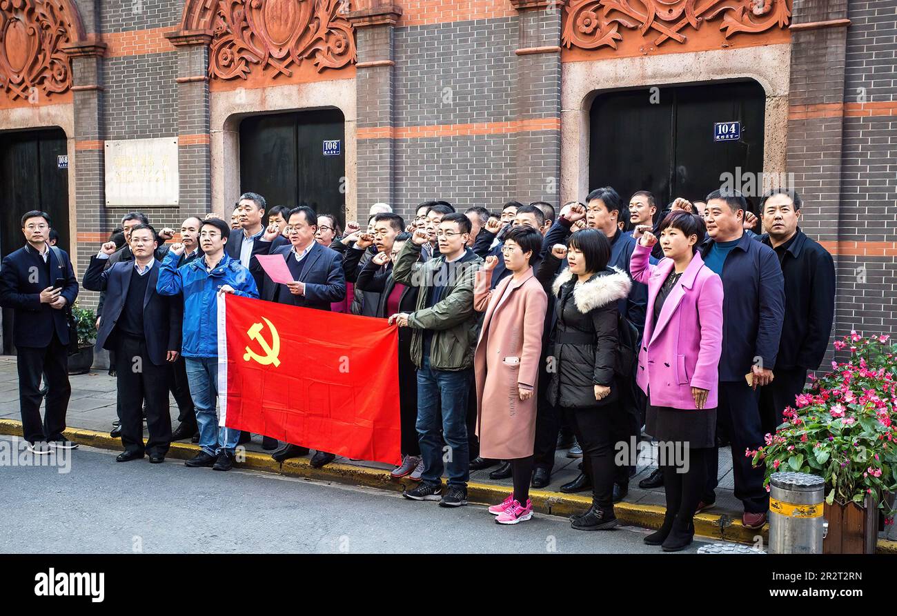 Kommunistische Pilger Stockfoto