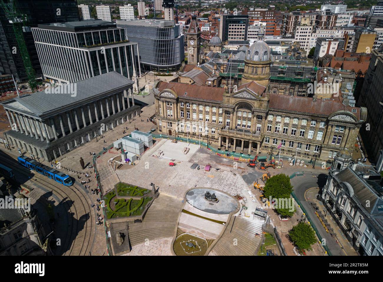 Victoria Square, Birmingham 21. Mai 2023 - Birmingham City Council House während Renovierungsarbeiten. Credit Stop Press Media/Alamy Live News Stockfoto