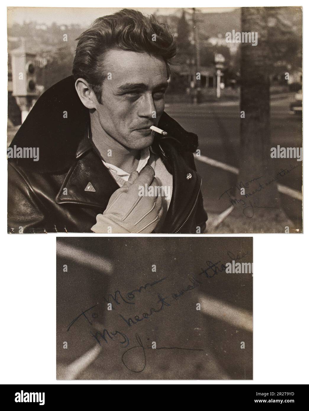 Nicht exklusiv: Eine einmalige Fundgrube von noch nie zuvor gesehenen James Dean Erinnerungsstücken wurde auf dem Anwesen von Dean's New Yo entdeckt Stockfoto