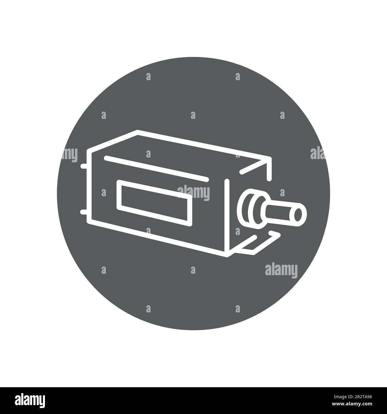 Schwarzes Liniensymbol für IMPATT-Diode. Piktogramm für Webseite, mobile App, Werbeaktion. Stock Vektor