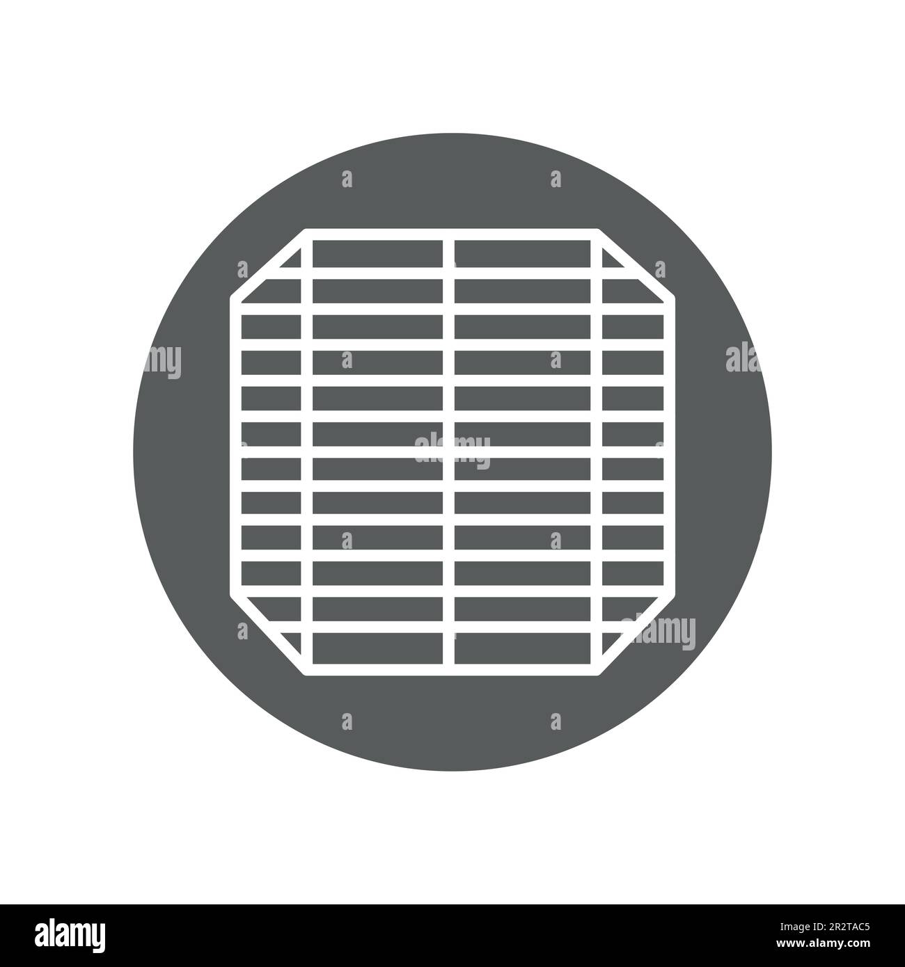 Symbol für schwarze Linie der Solarzelle. Piktogramm für Webseite, mobile App, Werbeaktion. Stock Vektor