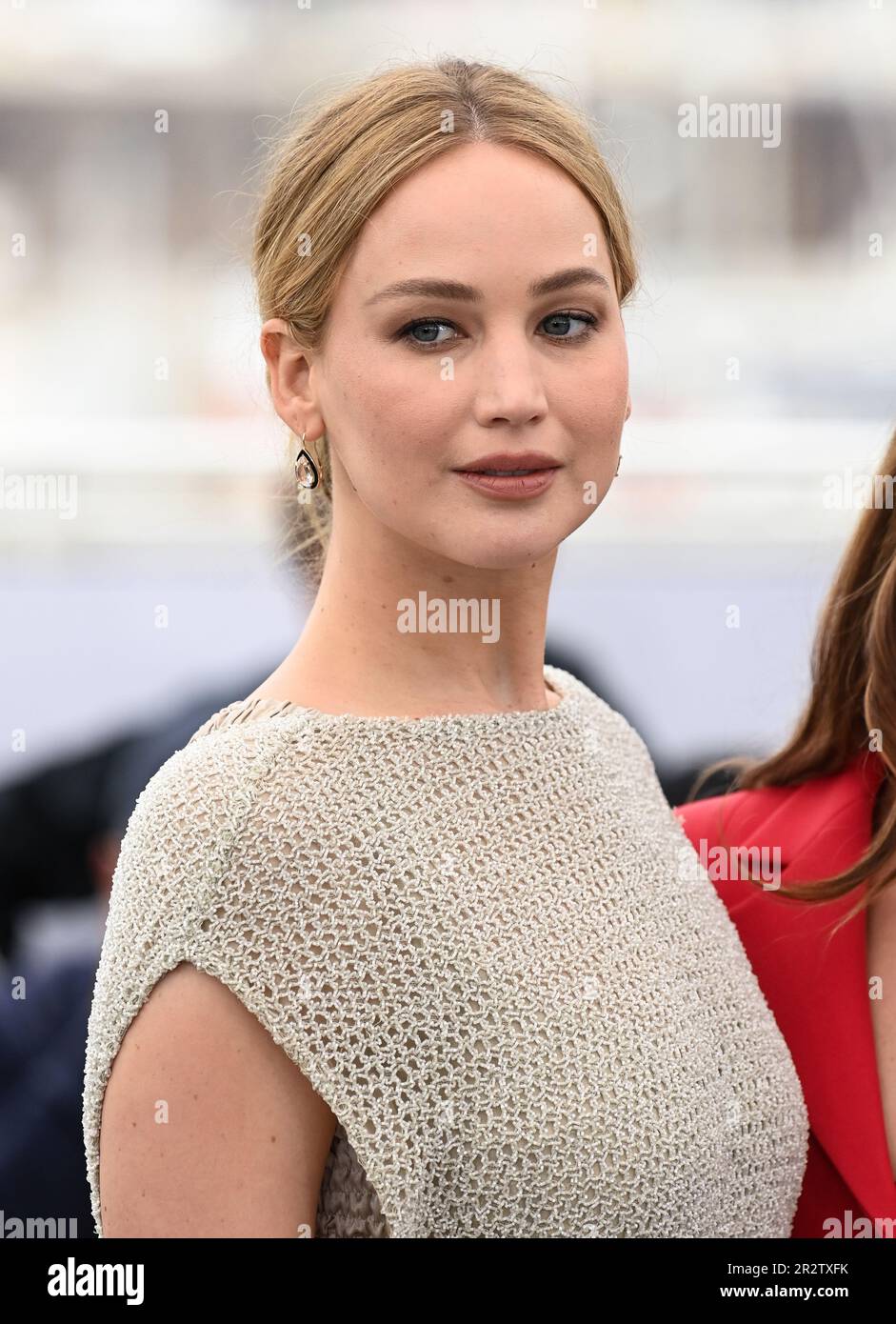 Cannes, Frankreich. 21. Mai 2023. Cannes, Frankreich. 21. Mai 2023 Jennifer Lawrence bei der Fotoaufzeichnung für Brot und Rosen, Teil des Filmfestivals 76. in Cannes, Palais des Festival. Kredit: Doug Peters/Alamy Live News Stockfoto