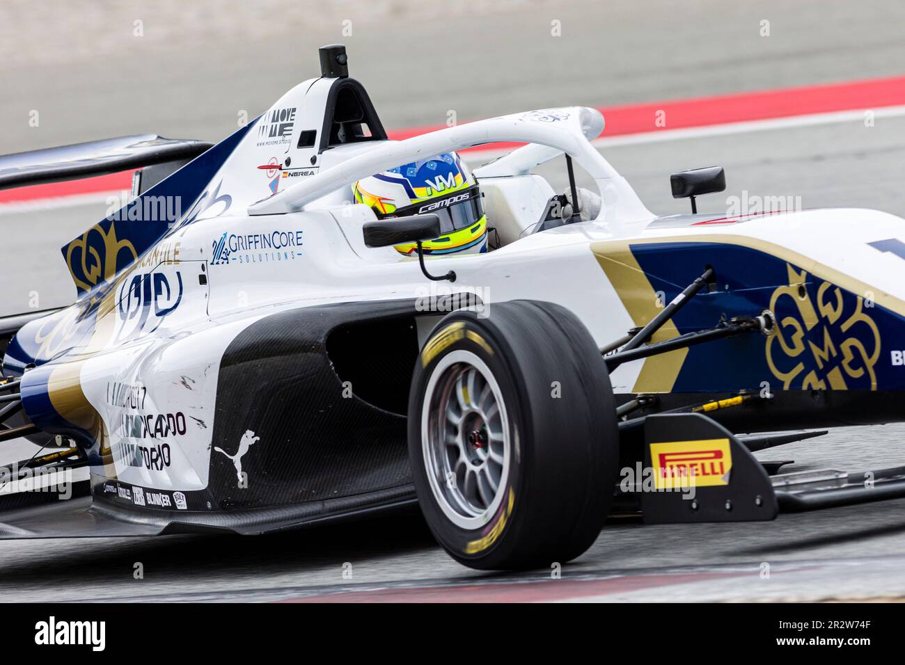 21. Mai 2023; Circuit de Barcelona-Catalunya, Barcelona, Katalonien, Spanien: 6 Stunden Barcelona, 2. Tag; Nerea Marti (SP) mit der Formel-1-Rennakademie Campos Tatuus Automobili Stockfoto