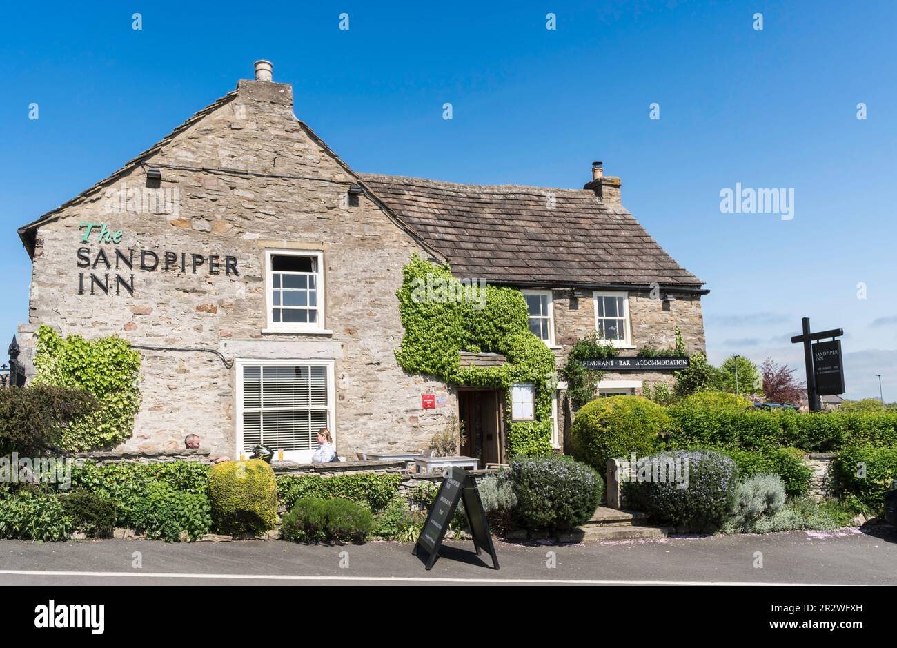 Das gelistete Sandpiper Inn, Leyburn, North Yorkshire, England, UK Stockfoto