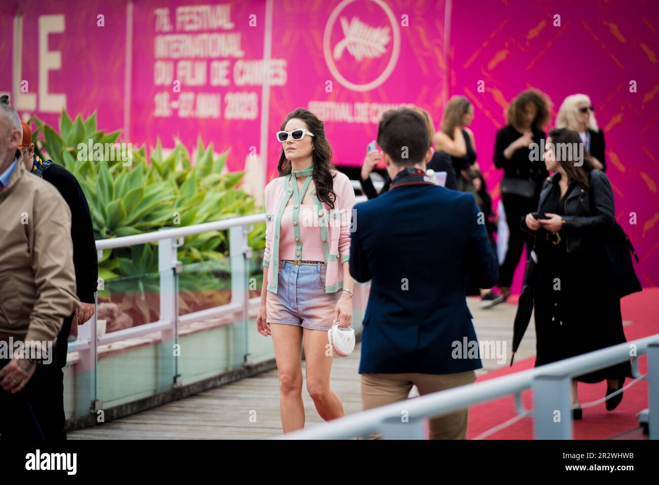 Cannes, Frankreich, 21. Mai 2023, Marion Cotillard nimmt am 76. Jährlichen Filmfestival von Cannes im Palais des Festivals Teil (Credits Photo: Giovanna Onofri) Stockfoto