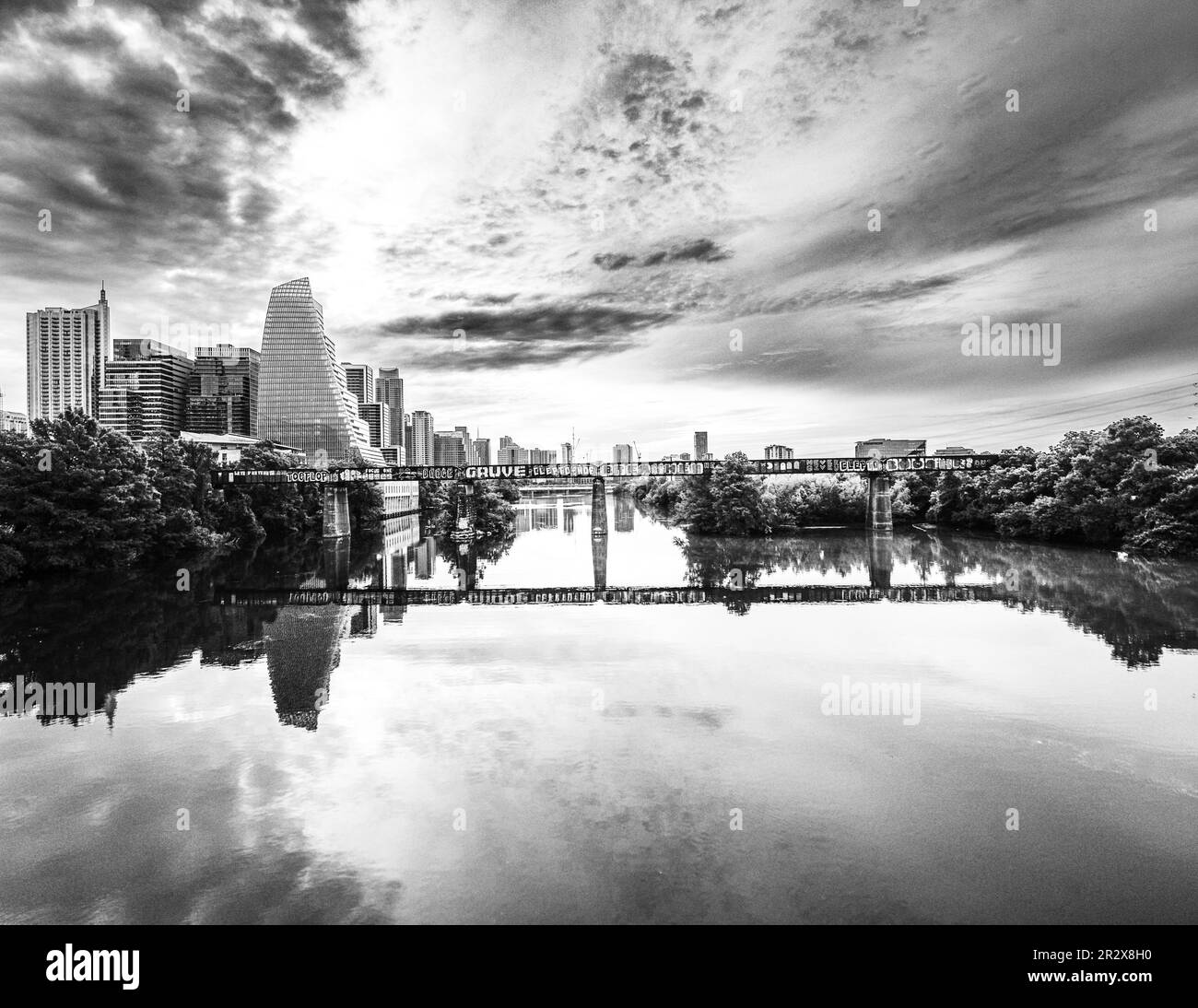 Stadtsee Stockfoto