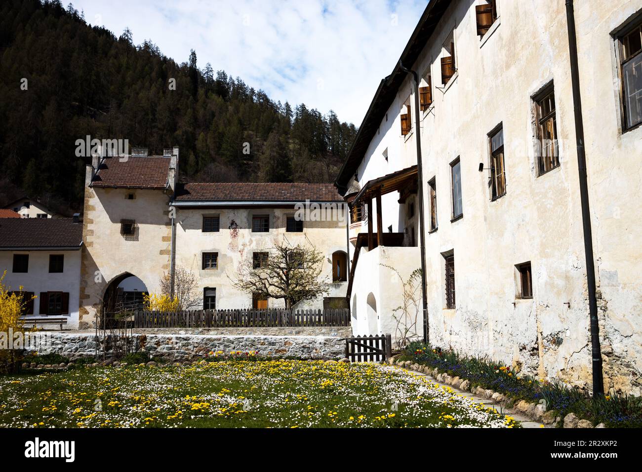 Kloster von St. Johann in muestair schweiz Stockfoto