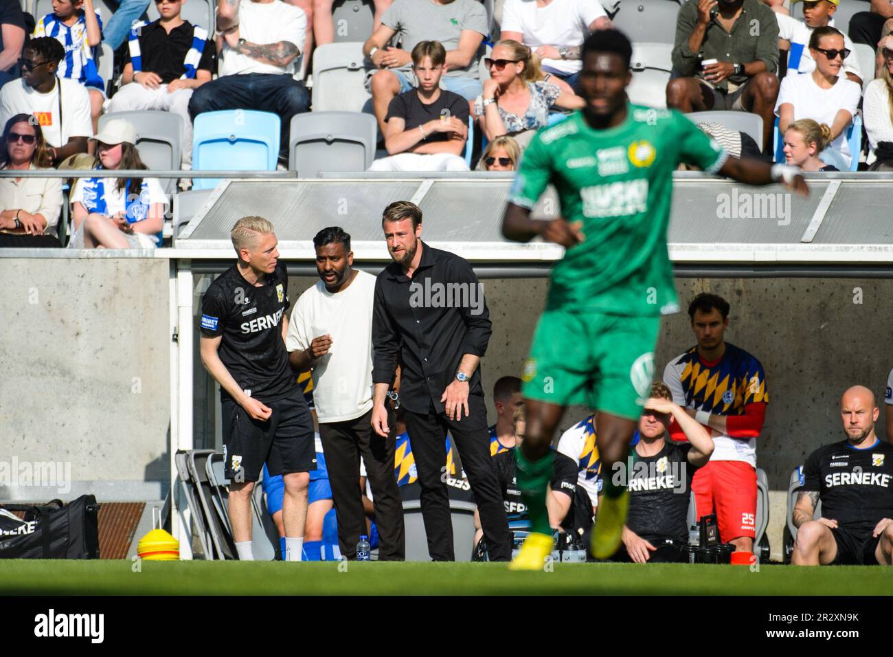 William Lundin Trainer der IFK Göteborg während des Spiels im Allsvenskan zwischen Göteborg und Hammarby in der Gamla Ullevi in Göteborg am 1. Januar 2012 Stockfoto