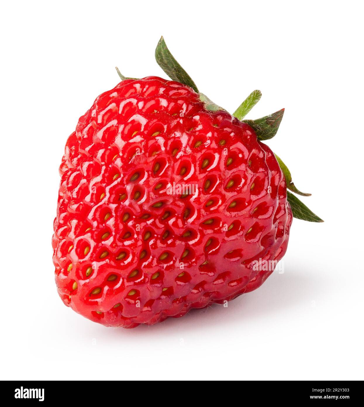 Erdbeeren. Isoliert auf weißem Hintergrund Stockfoto