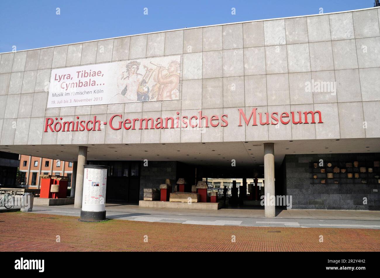 Römisch-Germanisches Museum, Köln, Rheinland, Nordrhein-Westfalen, Deutschland Stockfoto