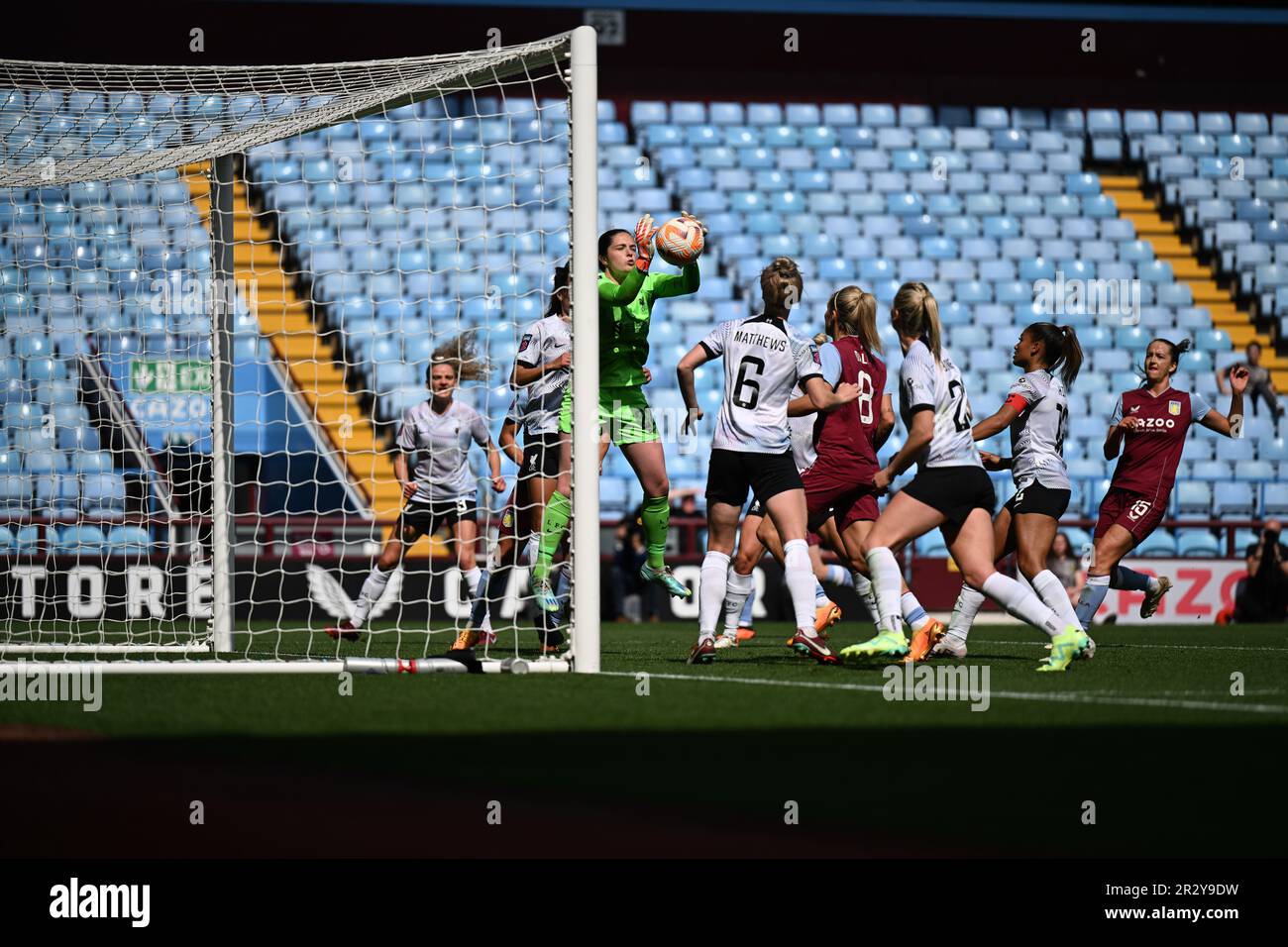 Birmingham, Großbritannien. 21. Mai 2023 Faye Kirby von Liverpool während des WomenÕs Super League-Spiels zwischen Aston Villa und Liverpool im Villa Park in Birmingham am 21. Mai 2023. Dieses Bild darf nur zu redaktionellen Zwecken verwendet werden. Nur redaktionelle Verwendung. Kredit: Ashley Crowden/Alamy Live News Stockfoto