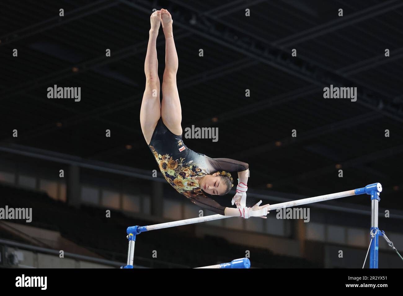 Tokyo Metropolitan Gymnasium, Tokio, Japan. 14. Mai 2022. Kokoro Fukasawa, 14. MAI 2022 - Kunstgymnastik : der NHK Cup 61. Individuelle All-Around-Uneven-Bars im Tokyo Metropolitan Gymnasium, Tokio, Japan. Kredit: YUTAKA/AFLO SPORT/Alamy Live News Stockfoto