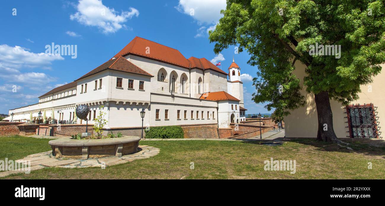 Schloss Špilberk, Denkmal der Stadt Brünn, Mähren, Tschechische Republik Stockfoto