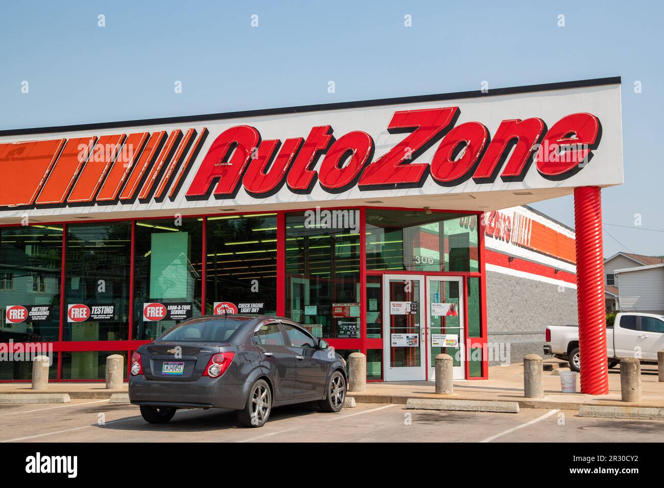 Bloomsburg, Usa. 21. Mai 2023. Außenansicht eines AutoZone Autoteile-Ladens in Bloomsburg. Kredit: SOPA Images Limited/Alamy Live News Stockfoto