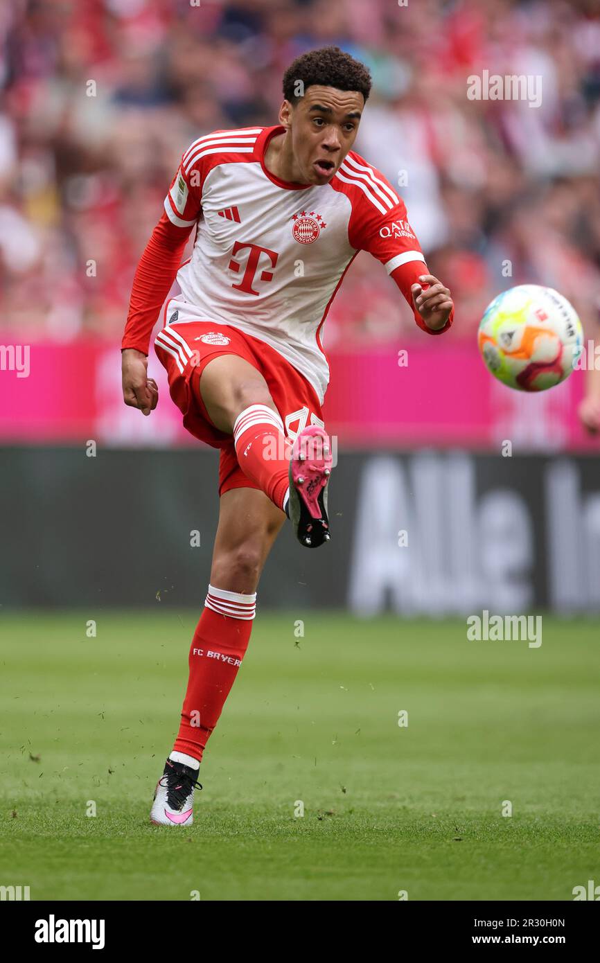 Jamal Musiala von Bayern München FC Bayern München - RB Leipzig Fussball 1 . Bundesliga Saison 2022 / 2023 Stockfoto