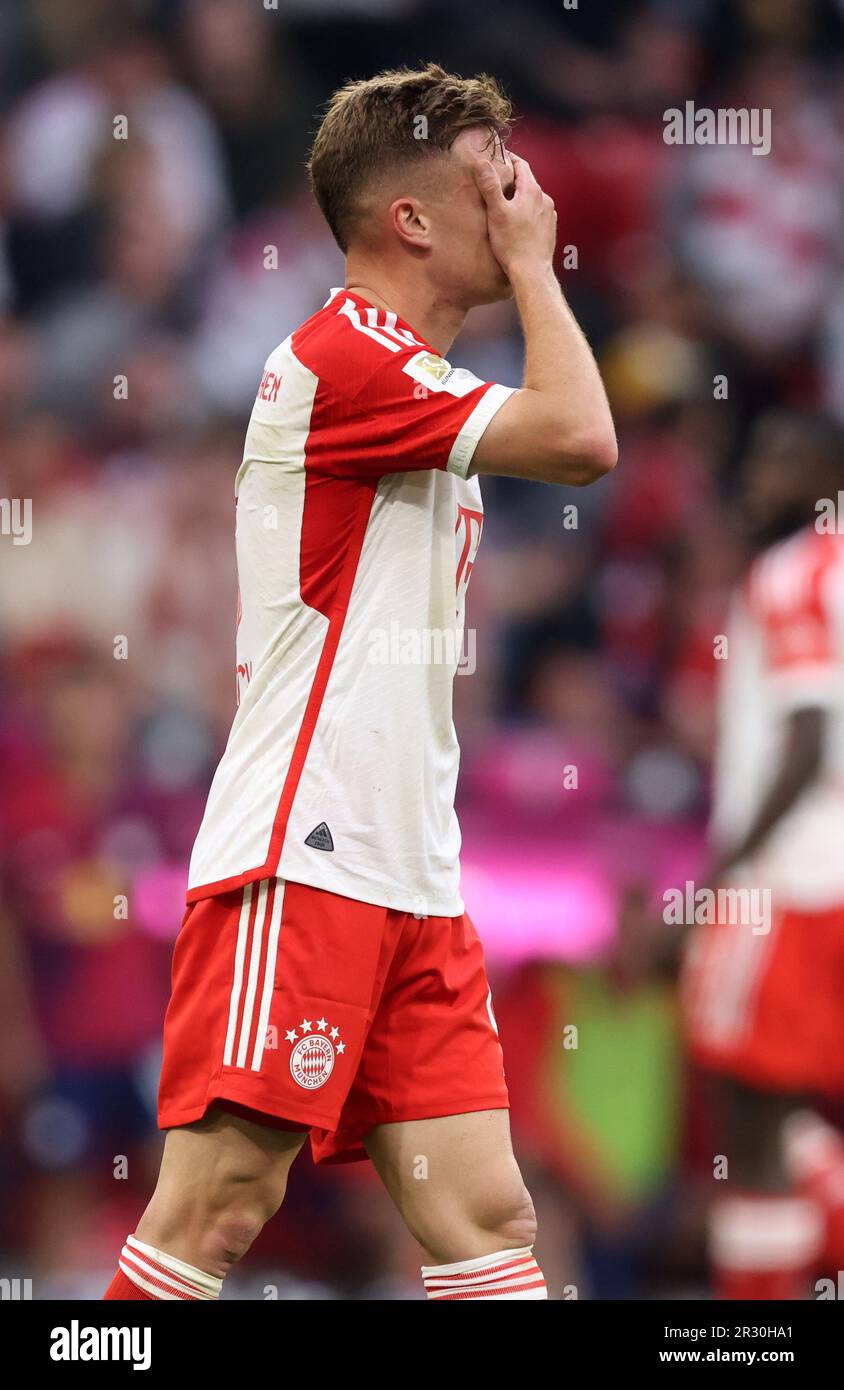 enttŠuscht Joshua Kimmich von Bayern München FC Bayern München - RB Leipzig Fussball 1 . Bundesliga Saison 2022 / 2023 Stockfoto