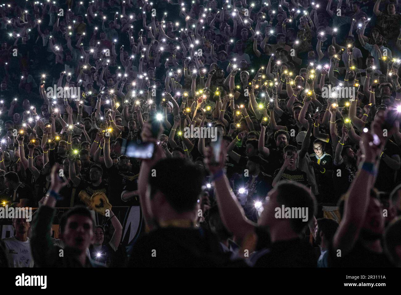 Paris, Frankreich. 21. Mai 2023. Fans beim Finale der Counter-Strike ...