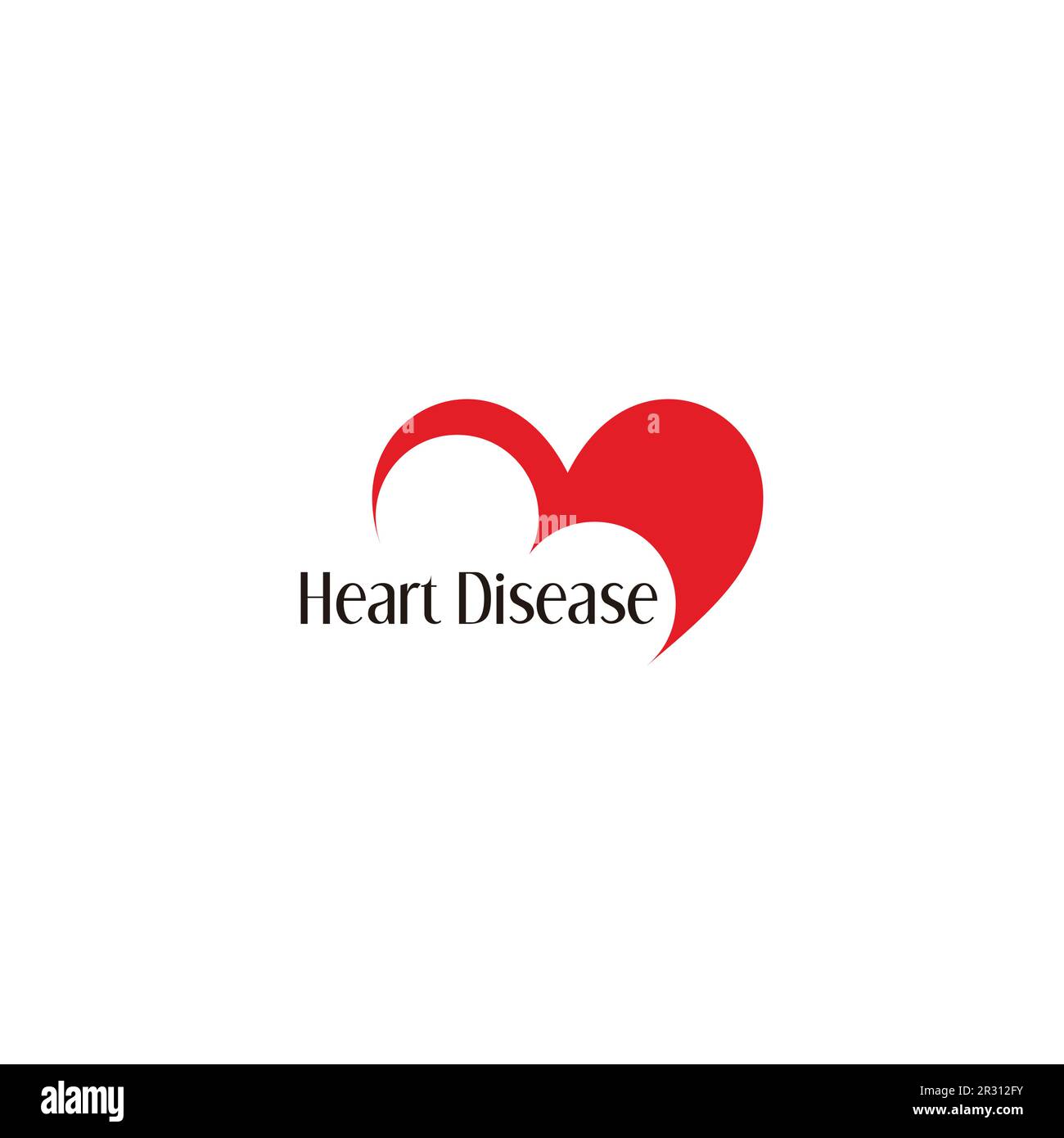 Herzkrankheit Hepatitis Symbolvektor Stock Vektor