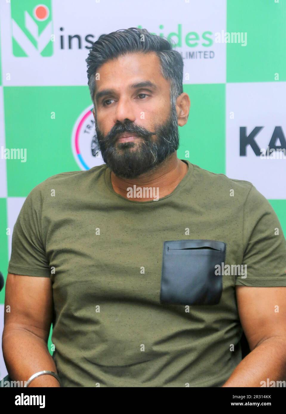 Suniel Shetty, indischer Schauspieler, Filmproduzent, Fernsehpersönlichkeit, Neu-Delhi, Indien, Den 23. Mai 2017 Stockfoto