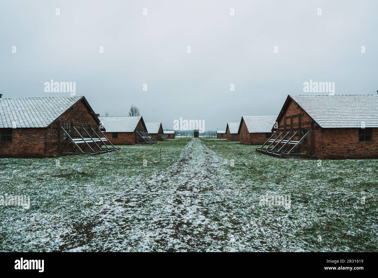 Lager Auschwitz Birkenau Stockfoto