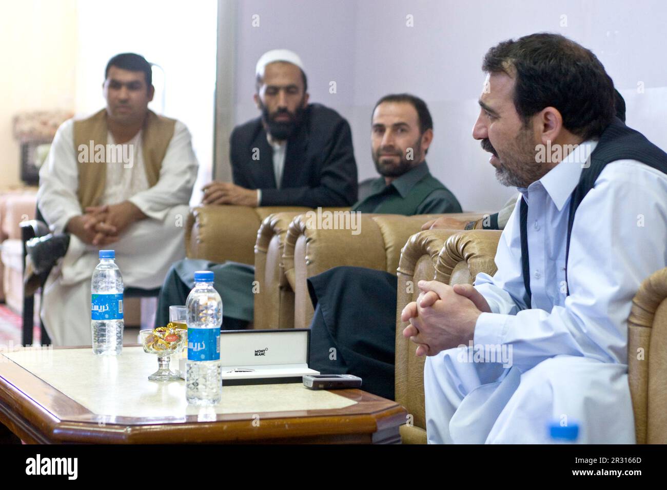 Der jüngere Bruder des afghanischen Präsidenten Hamid Karzai, Ahmad Wali Karzai Stockfoto